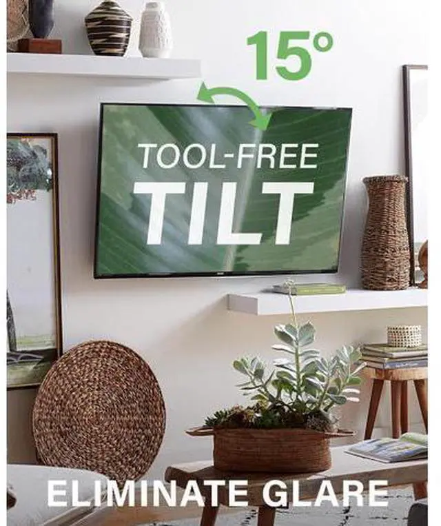 Alt view image 4 of 7 - SANUS Full Motion TV Mount - Single Stud 32 to 55 inch TV Wall Mount Tilts, Extends & Swivels - Easy DIY Install Includes All Hardware & Post Install Leveling - Great for Corners