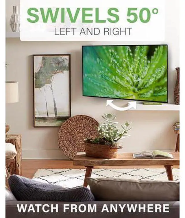 Alt view image 6 of 7 - SANUS Full Motion TV Mount - Single Stud 32 to 55 inch TV Wall Mount Tilts, Extends & Swivels - Easy DIY Install Includes All Hardware & Post Install Leveling - Great for Corners
