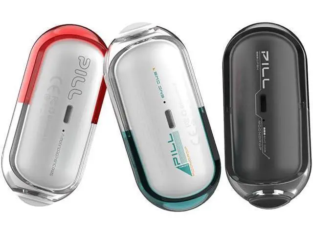 Alt view image 3 of 6 - Pill Open Ear Headphones Bluetooth 6.0 OWS Hanging Earphones IPX4 Open Ear Clip Wireless Earbuds Built-in AI ENC MD-0WS-003 (Black)
