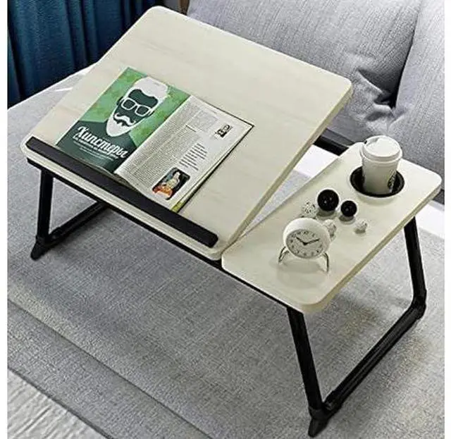 Main image of Laptop Desk for Bed,Asltoy Laptop Bed Tray Table,Foldable Laptop Desk for Bed Couch Sofa Notebook Desk Adjustable Laptop Table Portable Notebook Bed Tray Lap Tablet with Cup Holder