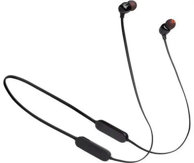 Main image of Tune 125 - Bluetooth Wireless in-Ear Headphones with 3-Button Mic/Remote and Flat Cable - Black Small