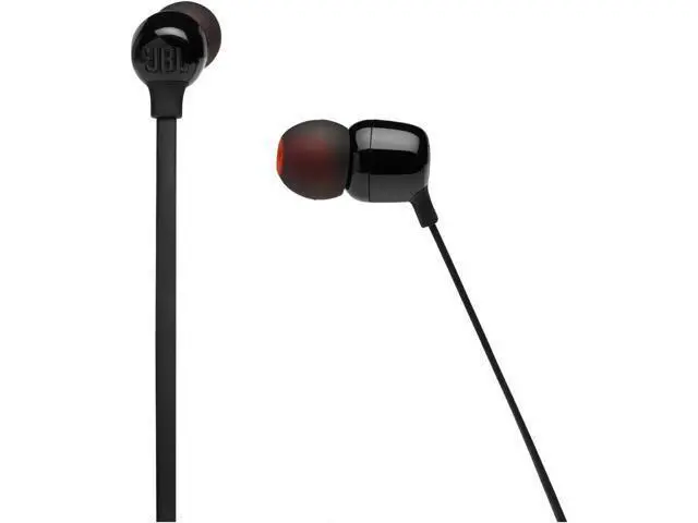 Alt view image 3 of 7 - Tune 125 - Bluetooth Wireless in-Ear Headphones with 3-Button Mic/Remote and Flat Cable - Black Small