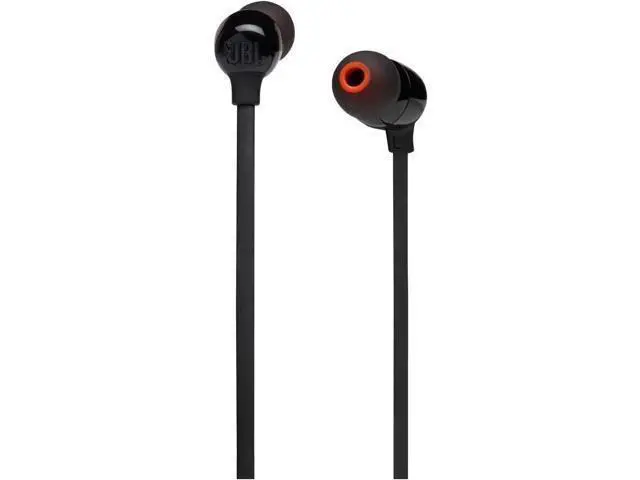 Alt view image 4 of 7 - Tune 125 - Bluetooth Wireless in-Ear Headphones with 3-Button Mic/Remote and Flat Cable - Black Small