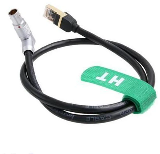 Alt view image 2 of 5 - HangTon Teradek COLR Ethernet to Alexa SXT Mini Camera Cable RJ45 Cat7 to 10 Pin Right Angle for ARRI 60cm