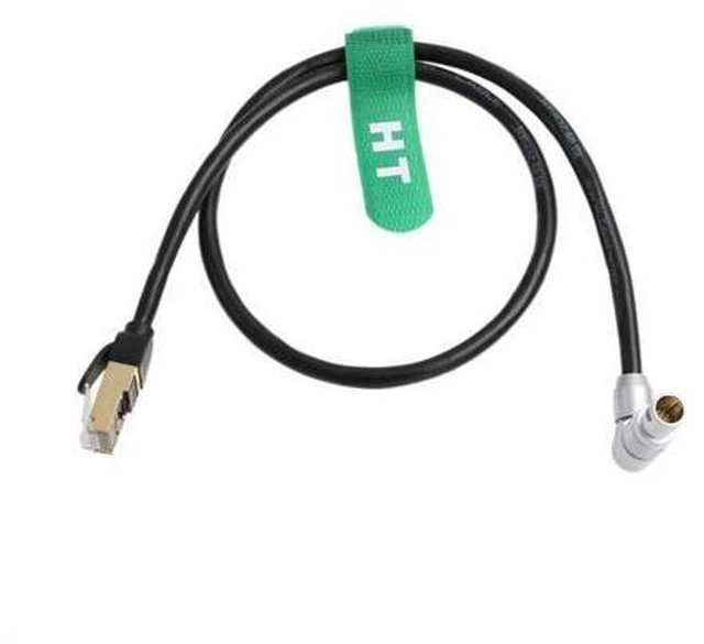 Alt view image 3 of 5 - HangTon Teradek COLR Ethernet to Alexa SXT Mini Camera Cable RJ45 Cat7 to 10 Pin Right Angle for ARRI 60cm