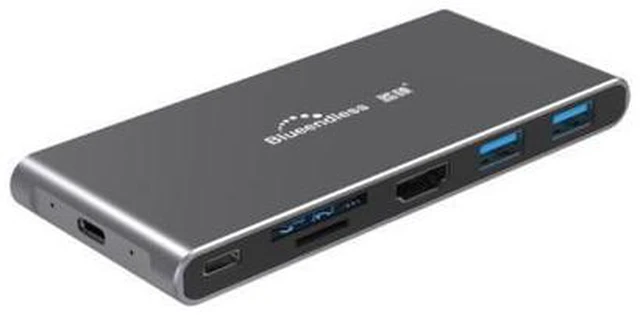 Alt view image 2 of 4 - Blueendless-caja de unidad de estado sólido M.2 Ng-ff, HUB 6 en 1, estación de acoplamiento USB tipo C