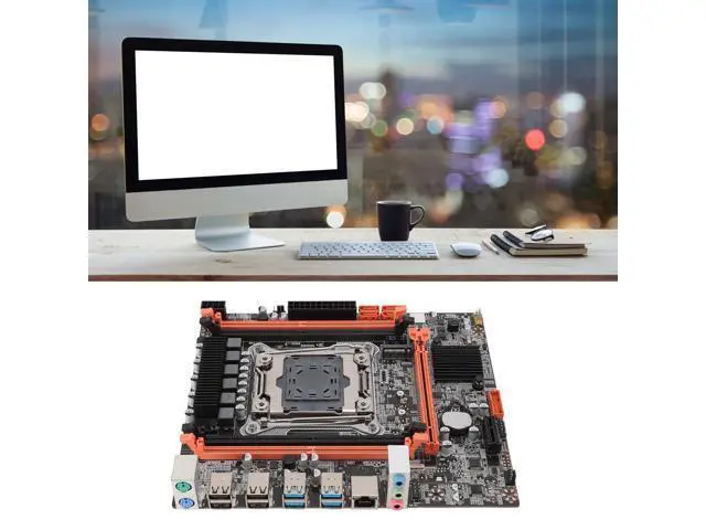 Alt view image 4 of 5 - X99 Motherboard, LGA 2011-3 4 Channel DDR4 PCIe X16, SATA3.0, NVME M.2 Port, USB3.0/2.0 Interface Computer Motherboard