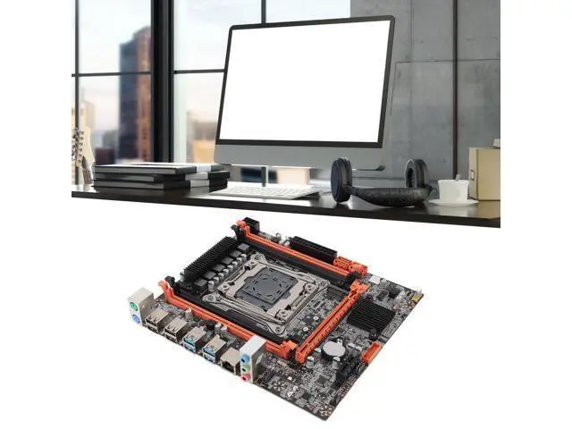 Alt view image 5 of 5 - X99 Motherboard, LGA 2011-3 4 Channel DDR4 PCIe X16, SATA3.0, NVME M.2 Port, USB3.0/2.0 Interface Computer Motherboard