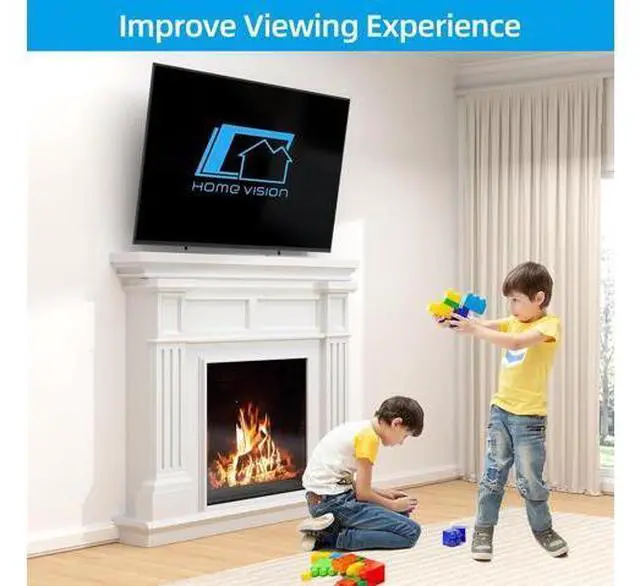 Alt view image 7 of 7 - HOME VISION Heavy Duty Tilt TV Wall Mount Bracket for 48-120 Inch Flat/Curved TVs, 200Lbs Capacity, Fits 16/18/24 Inch Studs, Max VESA 800x600mm for LED OLED LCD