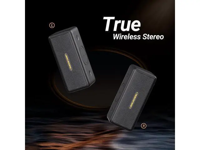 Alt view image 7 of 7 - BOGASING Bluetooth Speakers, M5 Portable Wireless Speaker with 40W Loud Stereo Sound & Punchy Bass, 30H Playtime, IPX7 Waterproof, Bluetooth 5.3, EQ, TWS, TF-Card, AUX, USB, for Outdoor Home (Black)