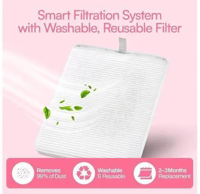 Alt view image 6 of 7 - M - DustPro Cordless Rechargeable Nail Dust Collector | 45K RPM Powerful Suction | Ultra-Quiet Brushless Nail Vacuum with Reusable Filter | Professional & Home Salon Use (Violet)