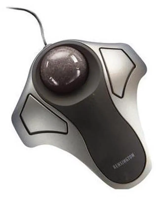 Alt view image 6 of 6 - Kensington Optical Orbit Trackball Mouse, Two-Button, Black/Silver 2 pack