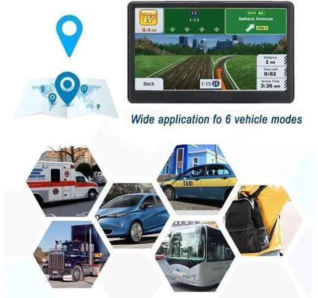 Alt view image 4 of 6 - GPS Navigator for Car, Latest 2025 Map, 7 inch Touch Screen Real Voice Spoken Turn-by-Turn Direction Reminding Navigation System for Cars