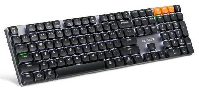 Main image of ProtoArc Wireless Mechanical Keyboard, K310 Pro Backlit Bluetooth Aluminum Keyboard, 2.4G+Dual BT, Linear Red Switches, Programmable Keys, Low Profile Keys, Full Size, Rechargeable, Multi-Device