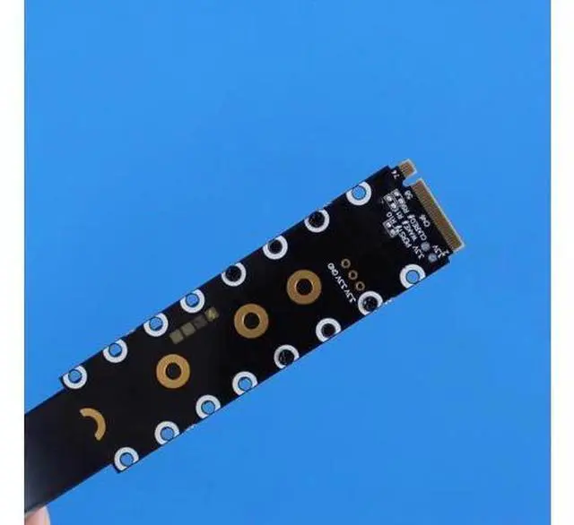 Alt view image 5 of 7 - JMT ADT-F43SD PCIE 5.0 x16 to M.2 NGFF Key M Card Extension Cable 128G/bps GEN5 FCC Cable Compatible with M.2 NVMe Graphics Card (F43SD-TU,50CM)