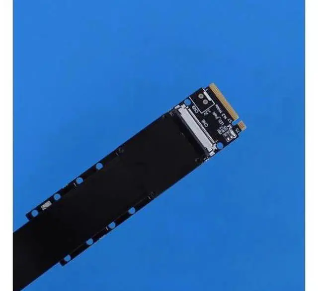 Alt view image 4 of 7 - JMT ADT-F43SD PCIE 5.0 x16 to M.2 NGFF Key M Card Extension Cable 128G/bps GEN5 FCC Cable Compatible with M.2 NVMe Graphics Card (F43SD-TU,50CM)