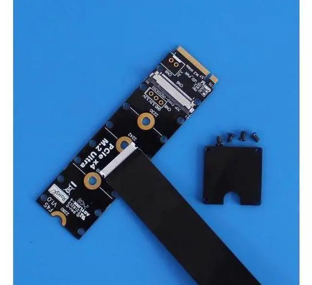 Alt view image 6 of 7 - JMT ADT-F43SD PCIE 5.0 x16 to M.2 NGFF Key M Card Extension Cable 128G/bps GEN5 FCC Cable Compatible with M.2 NVMe Graphics Card (F43SD-TU,50CM)