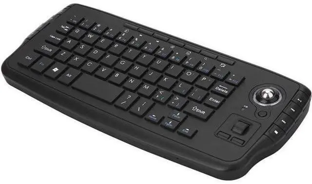Alt view image 5 of 7 - Calvas E30 2.4GHz Wireless Keyboard with Trackball Mouse Scroll Wheel Remote Control for Android TV BOX Smart TV PC Notebook XBOX 360 - (Color: White)