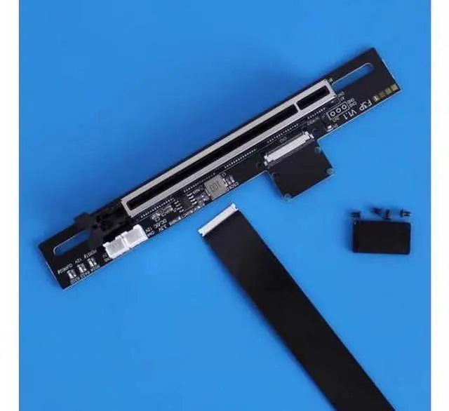 Alt view image 7 of 7 - JMT ADT-F43SD PCIE 5.0 x16 to M.2 NGFF Key M Card Extension Cable 128G/bps GEN5 FCC Cable Compatible with M.2 NVMe Graphics Card (F43SD-TU,50CM)