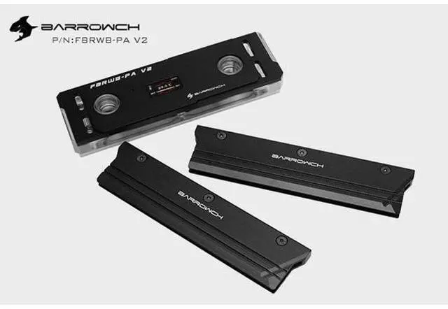 Alt view image 2 of 3 - Barrowch FBRWB-PA-V2, RAM Water Blocks/Kits, LRC 2.0 (5v 3pin) Lighting, Standard With RAM Cooling Armors. Silver A set