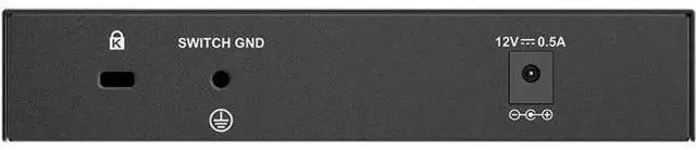 Alt view image 6 of 6 - D-Link 7-Port 2.5GB Unmanaged Gaming Switch with 2 x 2.5G, 5 x 10/100/1000 Mbps - Multi-Gig, Network, Fanless, Plug & Play (DMS-107) Black