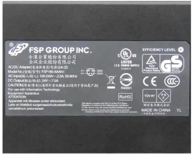 Alt view image 2 of 2 - 24V 7.5A 180W 4PIN FSP FSP180-AAAN1 FSP180-AAAN2 AC Switching Power Adapter For Laptop Power Supply Charger
