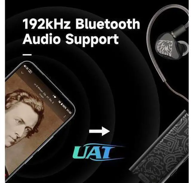 Alt view image 3 of 7 - HiBy W3 II Headphone Amp Bluetooth 5.2 Receiver USB DAC for Car Audio/Smartphone/PC/Laptop