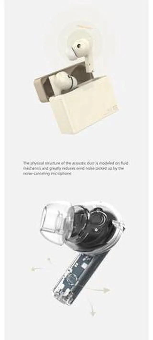 Alt view image 7 of 7 - Moondrop MOCA True Wireless Headphone TWS BT 5.4 Wireless Charging in-Ear Earphone (Gray)