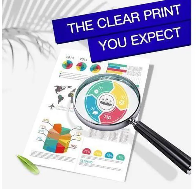 Alt view image 3 of 7 - GPC Image Remanufactured Ink Cartridge Replacement 62XL 62 XL Compatible for Envy 5540 7645 5642 5542 5643 5640 7644 7643 OfficeJet 5740 200 5745 5741 Printer Tray (1 Black 1 Tri-Color)