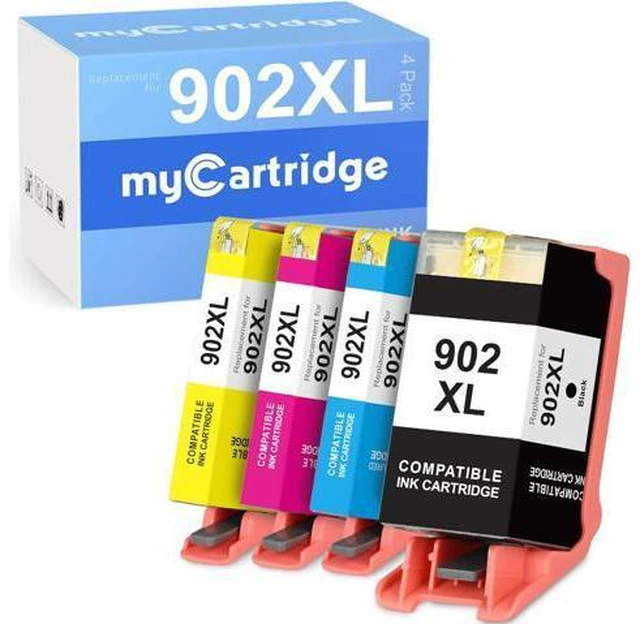 Main image of myCartridge Remanufactured Ink Cartridge Replacement 902XL to Use with Officejet Pro 6978 6968 6958 6950 6960 6970 6975 (Black, Cyan, Magenta, Yellow, 4-Pack)