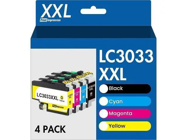 Main image of LC3033XXL BK/C/M/Y Ink Cartridges Replacement LC3033 XXL LC-3033 LC3035 High Yield for MFC-J995DW MFC-J805DW MFC-J815DW MFC-J995DW XL MFC-J805DW XL MFC-J815DW XL Printer (4-Pack)