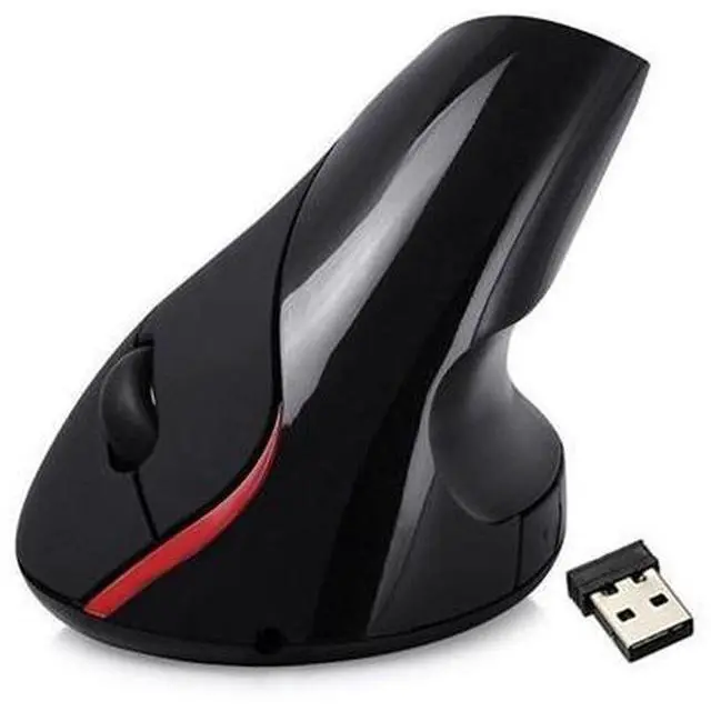 Main image of Wireless Mouse 2.4GHz Gaming Mouse Rechargeable Ergonomic Design Health Vertical Mouse 2400 DPI JOY Wrist Pain USB Mice for Laptop PC Black