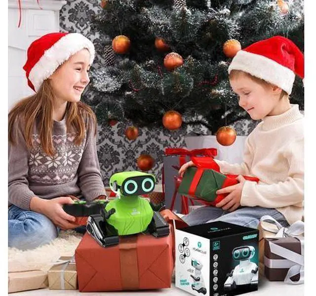 Alt view image 7 of 7 - GILOBABY Remote Control Robot, 2.4GHz RC Robot Toy for Kids, with Shine Eyes, Flexible Head and Hands, 360 Degree Rotation, Idea Gift Toy for Babies Toddlers Kids Children - Green