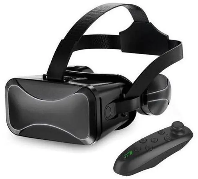 Main image of SOEWIOU VR Headset with Remote, Immersive VR Goggles for Kids, 3D Virtual Reality Goggles Glasses for Kids and Adults for 3D Game and Videos