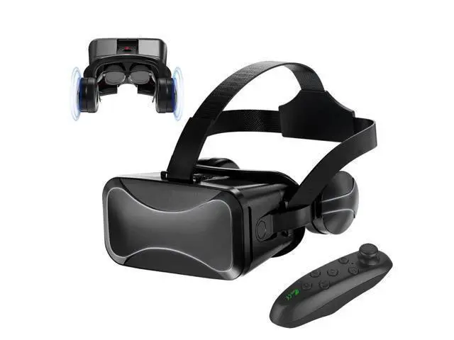 Alt view image 4 of 7 - SOEWIOU VR Headset with Remote, Immersive VR Goggles for Kids, 3D Virtual Reality Goggles Glasses for Kids and Adults for 3D Game and Videos