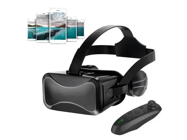 Alt view image 6 of 7 - SOEWIOU VR Headset with Remote, Immersive VR Goggles for Kids, 3D Virtual Reality Goggles Glasses for Kids and Adults for 3D Game and Videos