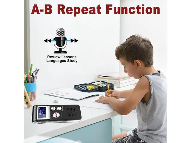 Alt view image 4 of 6 - Digital Voice Recorder Voice Activated Recorder with Playback Audio Recording Device for Lectures Meetings Dictaphone Recorder with Password/USB