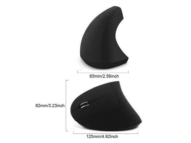 Alt view image 6 of 6 - 2.4G Wireless Vertical Mouse Ergonomic Left Hand Mouse USB Optical Computer Mause Rechargeable Mice with Mouse Pad For PC Laptop