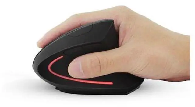 Alt view image 5 of 6 - CHYI Wireless Vertical Mouse Rechargeable Ergonomic Gaming Mice 1600DPI USB Optical 5D Mause With Mouse Pad For Computer Laptop