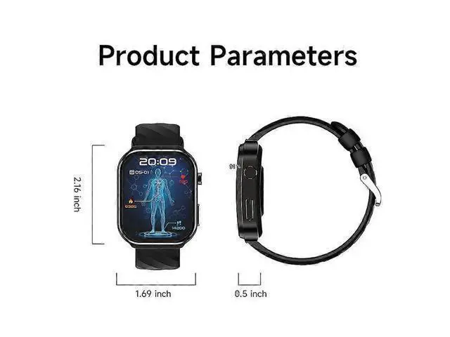 Alt view image 2 of 5 - Ecocleanpath Smartwatch with Bluetooth Calling, 2.2" Curved Screen, Heart Rate & SpO2 Monitor, 100+ Modes (Apricot)