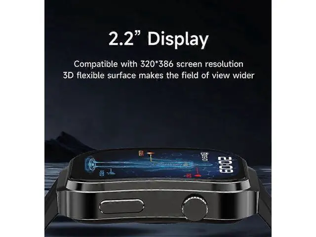 Alt view image 3 of 5 - Ecocleanpath Smartwatch with Bluetooth Calling, 2.2" Curved Screen, Heart Rate & SpO2 Monitor, 100+ Modes (Apricot)