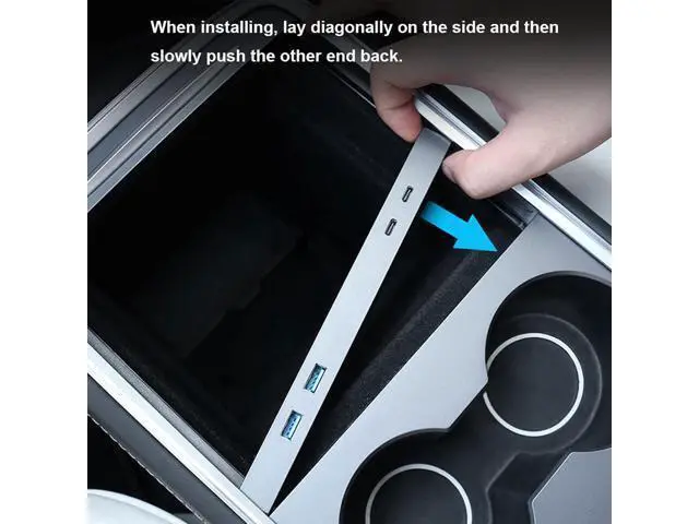 Alt view image 4 of 7 - 27W Quick USB HUB Fit for Y Shunt HUB Intelligent Docking Station Car Adapter Powered Splitter Extension Hub Docking Quick Interior Intelligent USB Docking Station Station USB and