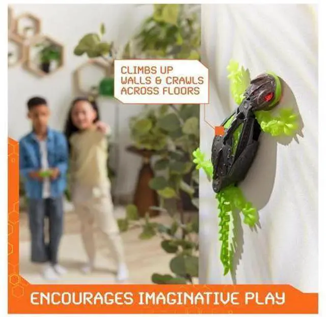 Alt view image 2 of 7 - _Mega Brand Wall Crawler Gecko, Rechargeable Remote Control Robot Kids Toys, Climbs up Walls for Prank Toys & Games, RC Robot Toys for Boys & Girls Ages 4 & Up