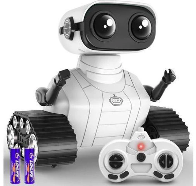 Main image of Hamourd Robot Toys for 3 Years Old Boys Girls- Rechargeable Remote Control Robots, Emo Robot with Auto-Demonstration, Flexible Head & Arms, Dance Moves, Music, and Shining LED Eyes, Kids Toys Gifts