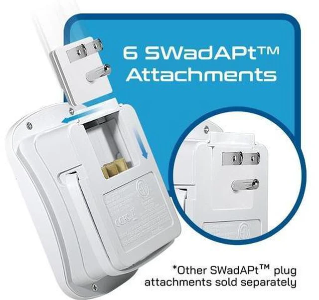 Alt view image 7 of 7 - 35W Universal Travel Adapter Kit 2 USA sockets USB-A USBC 1x PD 35W USB-C and USBC Cable Surge Protected Plugs for EU UK China AU Japan - for Laptop Phone Camera-ETL Tested