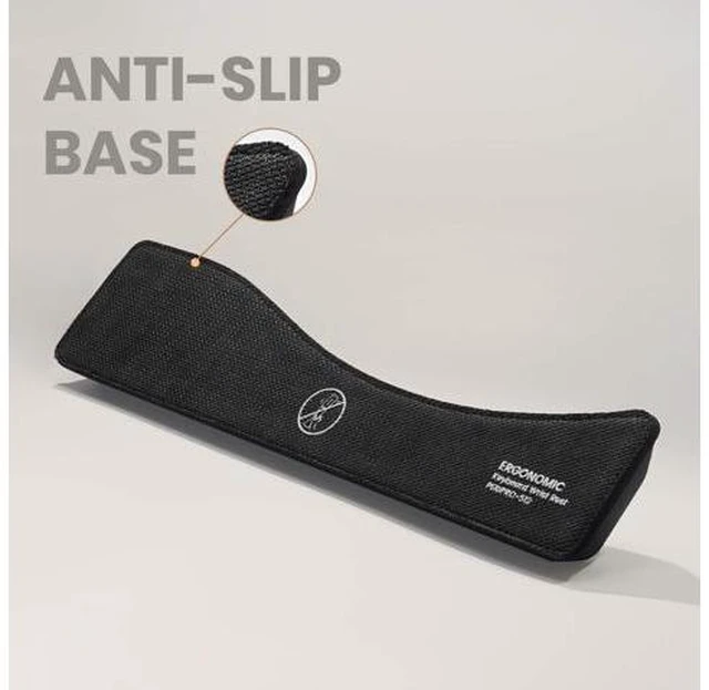 Alt view image 5 of 7 - PERIPRO-512 Ergonomic Keyboard Wrist Rest - Gel Cushion Support - Compatible with Various Ergo Keyboard - Dimension 17.32x3.94x1.30 inches - Black