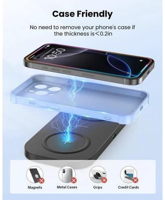 Alt view image 7 of 7 - Wireless Charger 10W Max Dual Charging Pad for iPhone 15/14/14 Plus/13 Pro Max/Pro/Mini/12/11 Airpods 3/2/Pro S22/S21 QC 24W Adapter Charging Adapter