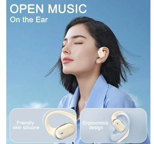 Alt view image 7 of 7 - Wireless Earbuds Bluetooth Headphones - 3-in-1 Translation Earbuds Real Time - Open Ear Language Translator Earbuds - HD Sound, 68H Long Playtime, IPX5 Waterproof Ear Buds for Workout/Sports, Beige
