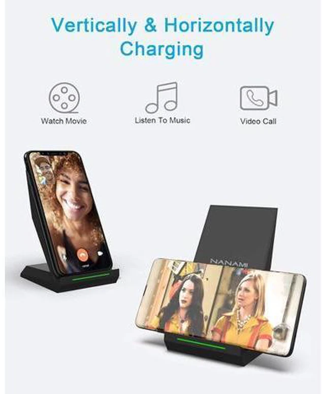 Alt view image 5 of 7 - 2 in 1 Wireless Charger Equipped with PD 30W Adapter Qi Certified Fast Charging Stand with USB-A Port Compatible iPhone 17/16/15/14/13/12/11 Phone Charger for Galaxy S25/S24/S23/S22/S21