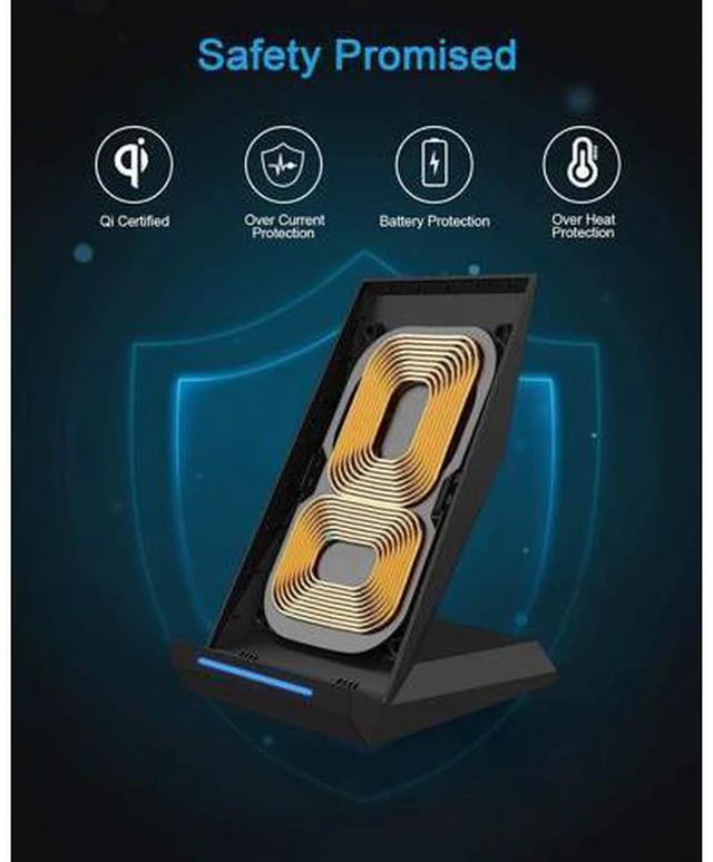 Alt view image 7 of 7 - 2 in 1 Wireless Charger Equipped with PD 30W Adapter Qi Certified Fast Charging Stand with USB-A Port Compatible iPhone 17/16/15/14/13/12/11 Phone Charger for Galaxy S25/S24/S23/S22/S21